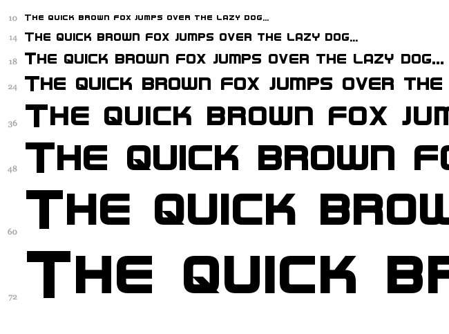 Regen font waterfall
